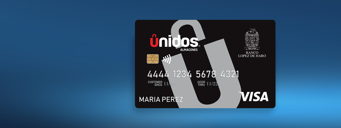 Tarjeta Visa Almacenes Unidos