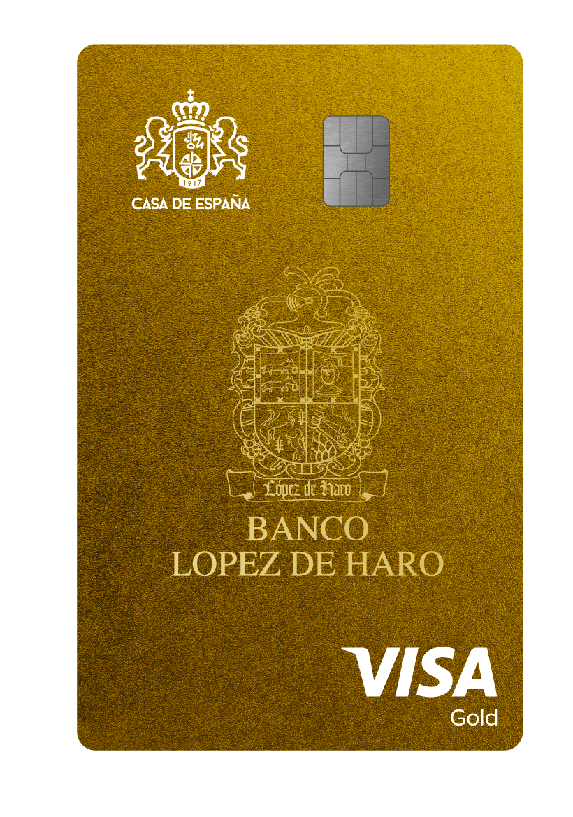 Tarjeta Visa Gold Casa de España - Banco López de Haro